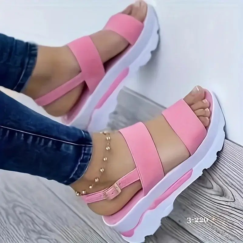 Sandales Plateforme Femme Alina – Style Moderne et Semelle Épaisse Ultra Confortable