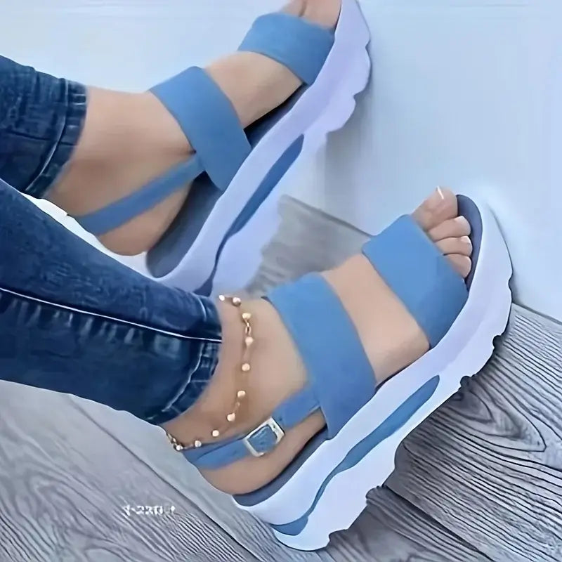 Sandales Plateforme Femme Alina – Style Moderne et Semelle Épaisse Ultra Confortable