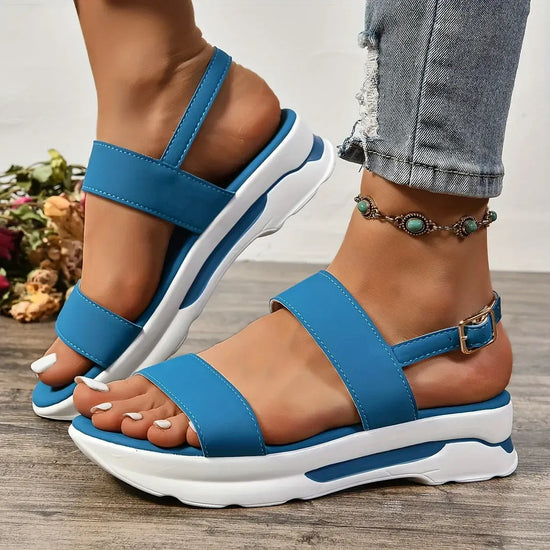 Sandales Plateforme Femme Alina – Style Moderne et Semelle Épaisse Ultra Confortable